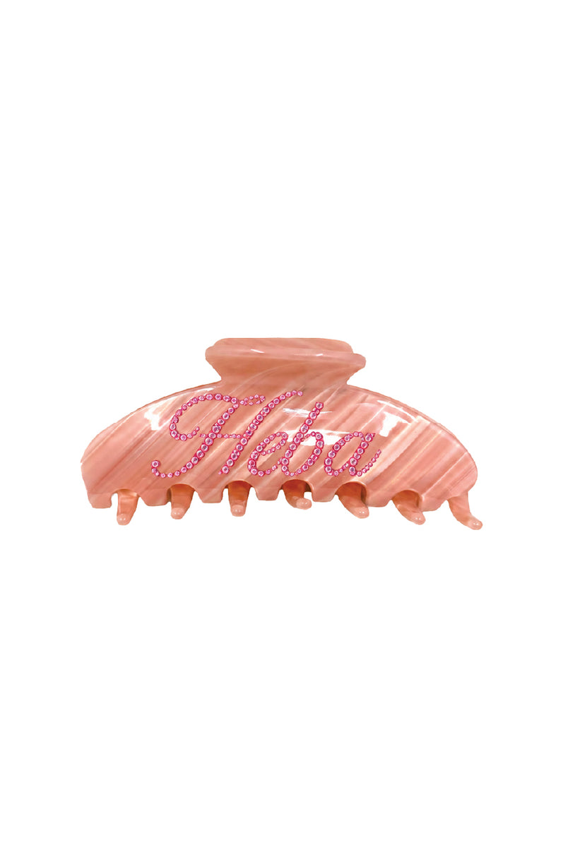 Custom Claw Clip - Pink Marble